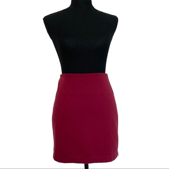 BCBGENERATION hot fuchsia pink stretchy mini skirt Sz M - Picture 2 of 9